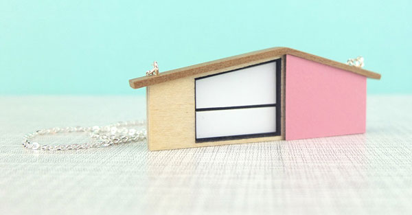Midcentury Modern necklaces and brooches by Tiny Scenic