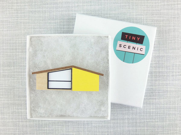 Midcentury Modern necklaces and brooches by Tiny Scenic