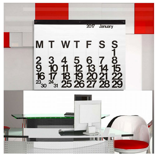 Back for 2017: 1960s Massimo Vignelli-designed Stendig wall calendar