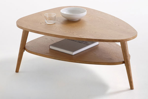 Midcentury living room: Quilda double top coffee table at La Redoute