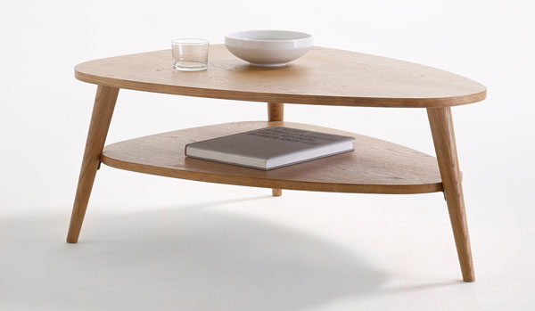 Midcentury living room: Quilda double top coffee table at La Redoute