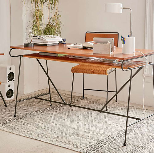 Retro Office Ryerson Midcentury Style Desk And Chair At Urban