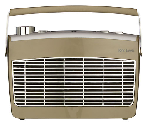 1960s-style John Lewis Aston MK2 DAB and FM radio