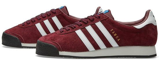 1980s Adidas Samoa trainers reissued in two archive colour ways