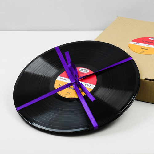 Personalised vinyl record placemats by MixPixie