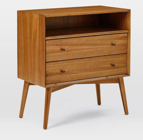 Retro bedroom: Mid-Century Bedside Table at West Elm