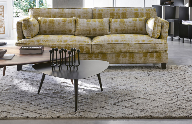Midcentury interior: Theoleine large walnut coffee table at La Redoute