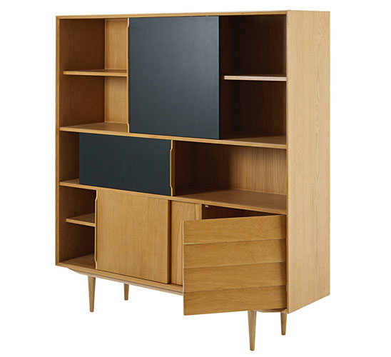 Sheffield midcentury-style bookcase at Maisons Du Monde