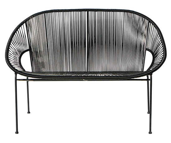Copacabana retro outdoor benches at Maisons Du Monde