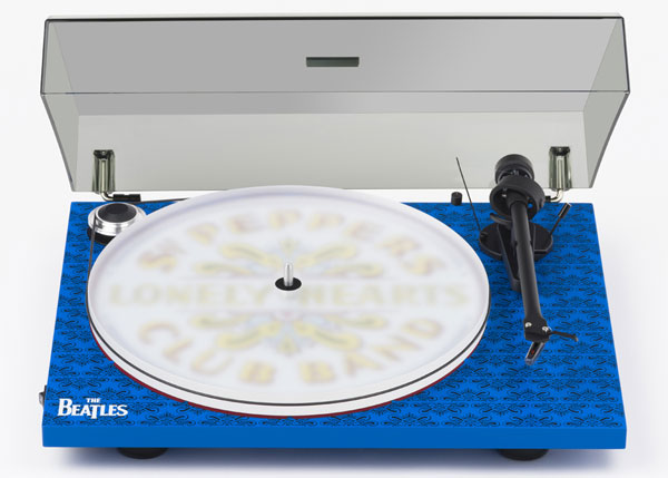 Beatles deck: Essential III Sgt. Pepper‘s Drum turntable by Pro-Ject