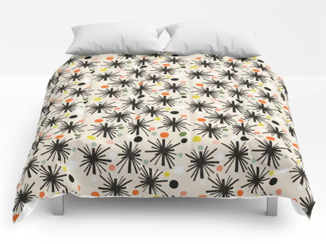 Bold Midcentury Modern Duvet Covers By Jenn Ski