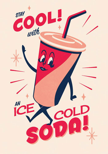 Midcentury-inspired Snack Pack prints by Telegramme