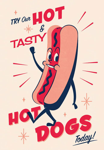 Midcentury-inspired Snack Pack prints by Telegramme