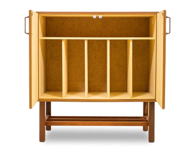 Danish teak and beech media unit on eBay