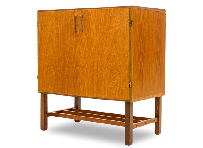 Danish teak and beech media unit on eBay