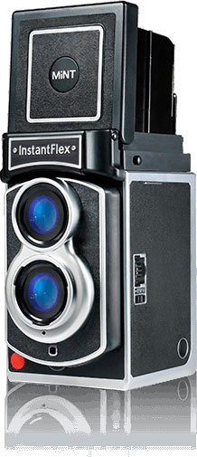 Mint vintage-style InstantFlex TL70 camera