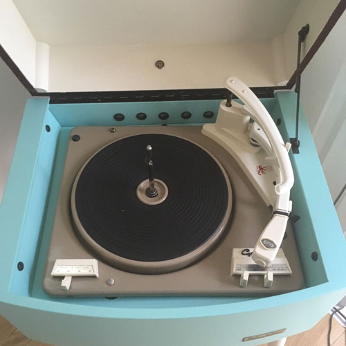 Restored 1960s Pye Black Box record player on eBay