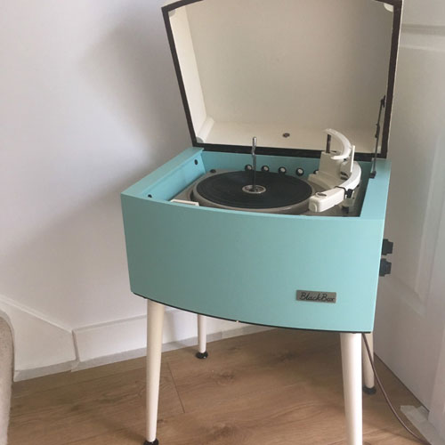 Restored 1960s Pye Black Box record player on eBay
