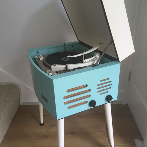 Restored 1960s Pye Black Box record player on eBay