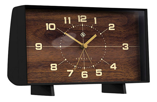 The Wideboy retro-style mantle clock by Newgate