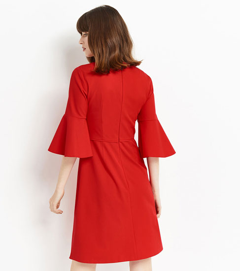 1960s-style flute sleeve dress at Oasis