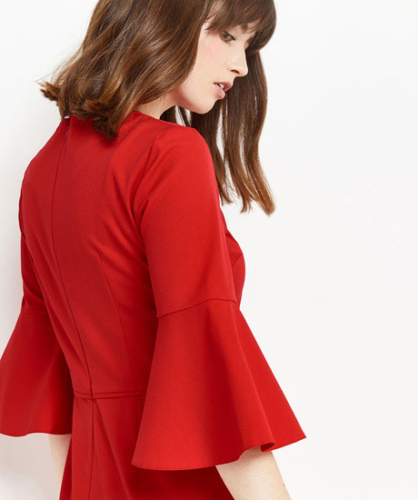 1960s-style flute sleeve dress at Oasis