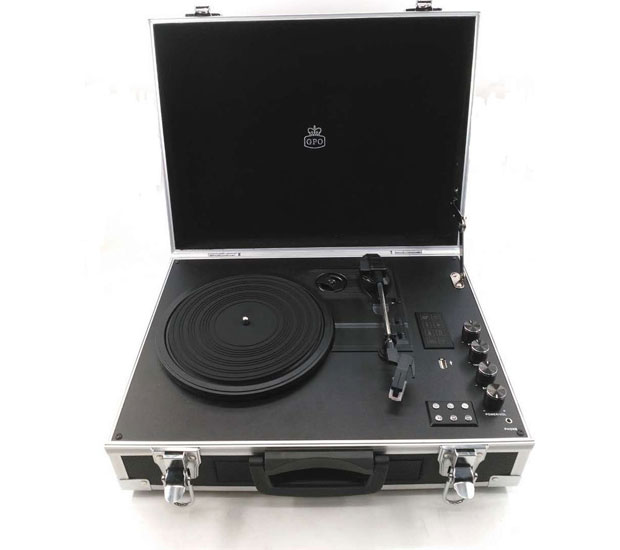 GPO Retro Flight portable record and cassette player