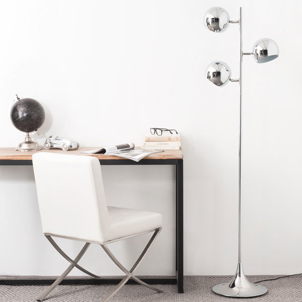 Retro Trio chrome floor lamp at Maisons Du Monde