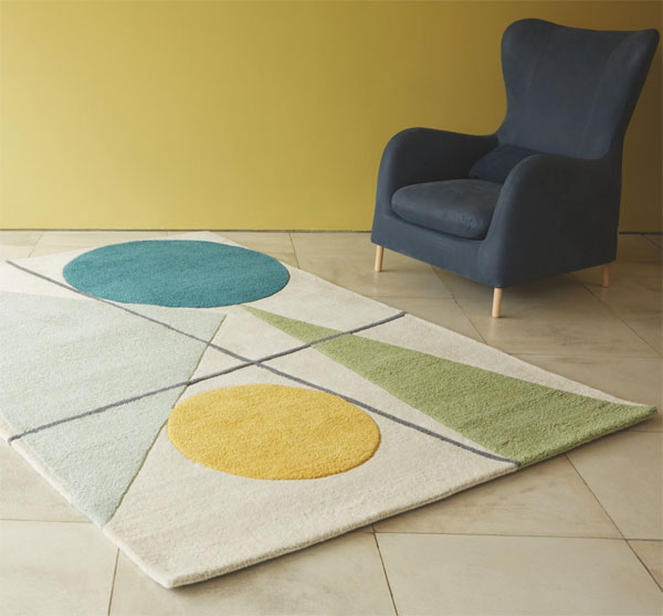 Forma midcentury-style wool rug at Habitat