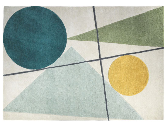 Forma midcentury-style wool rug at Habitat