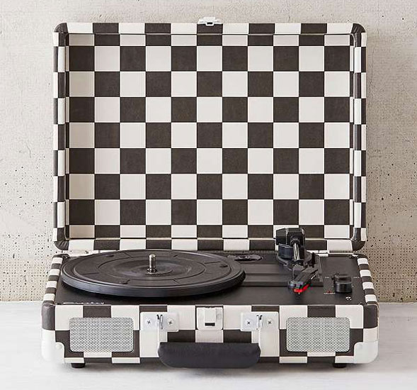 Crosley x Urban Outfitters Checkerboard Bluetooth record player