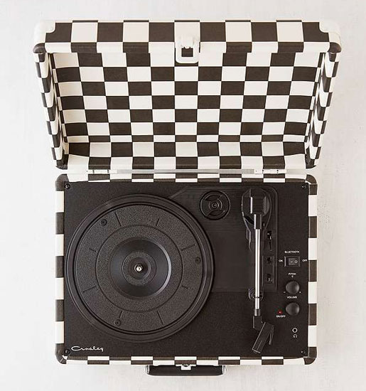 Crosley x Urban Outfitters Checkerboard Bluetooth record player