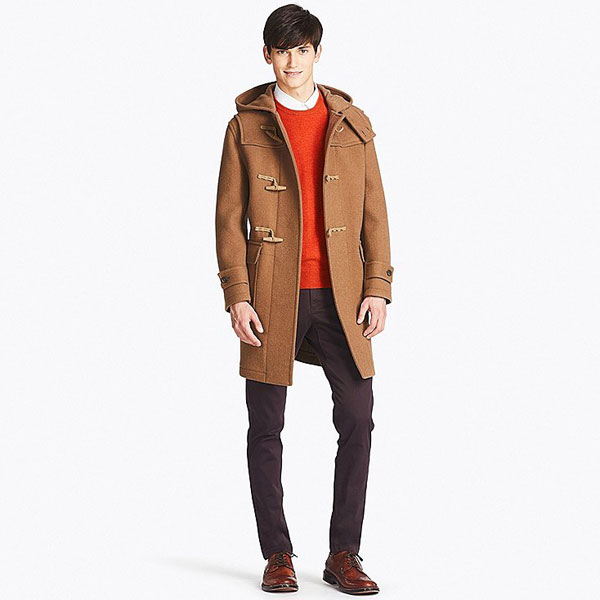 Classic on a budget: Wool blend duffle coats at Uniqlo