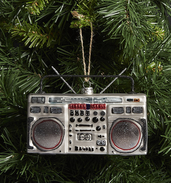 2. Classic Boombox Christmas tree decoration
