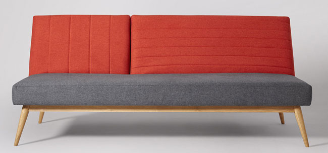 Scarlett midcentury-style sofa beds at Swoon Editions