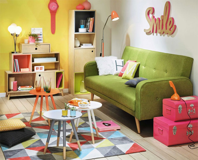 Broadway three-seater sofa bed at Maisons Du Monde