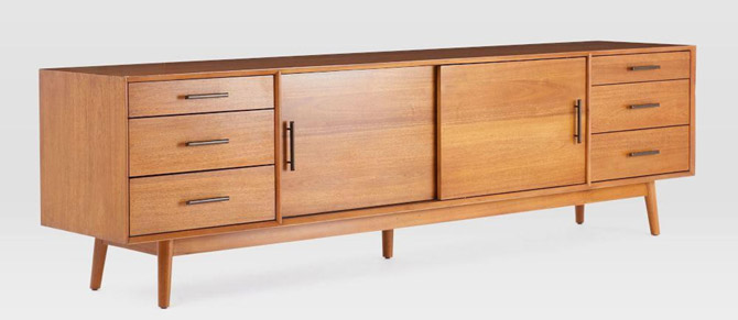 Mid-Century Media Console at West Elm