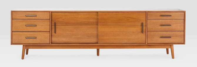 Mid-Century Media Console at West Elm