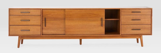 Mid-Century Media Console at West Elm