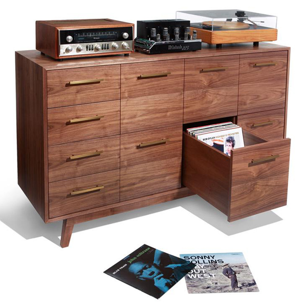 Midcentury Record Cabinet by Atocha Design