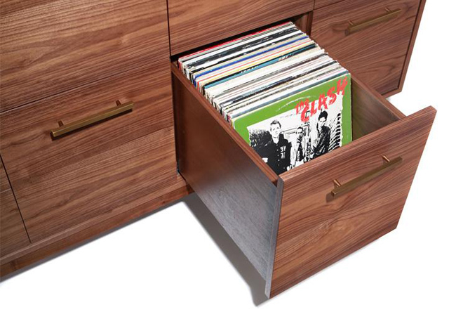 Midcentury Record Cabinet by Atocha Design