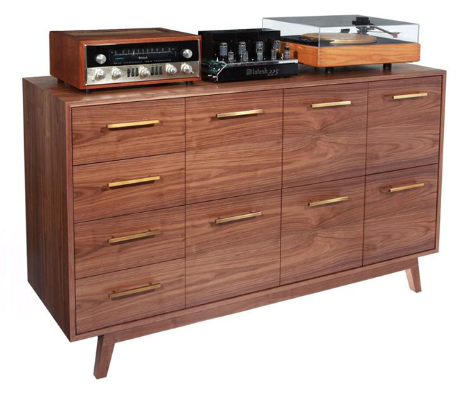 Midcentury Record Cabinet by Atocha Design