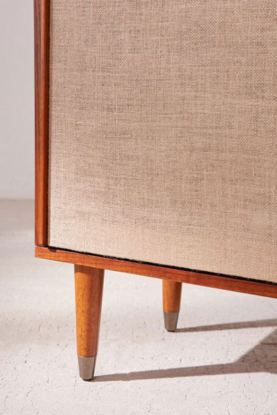 Draper 1960s-style media console at Urban Outfitters