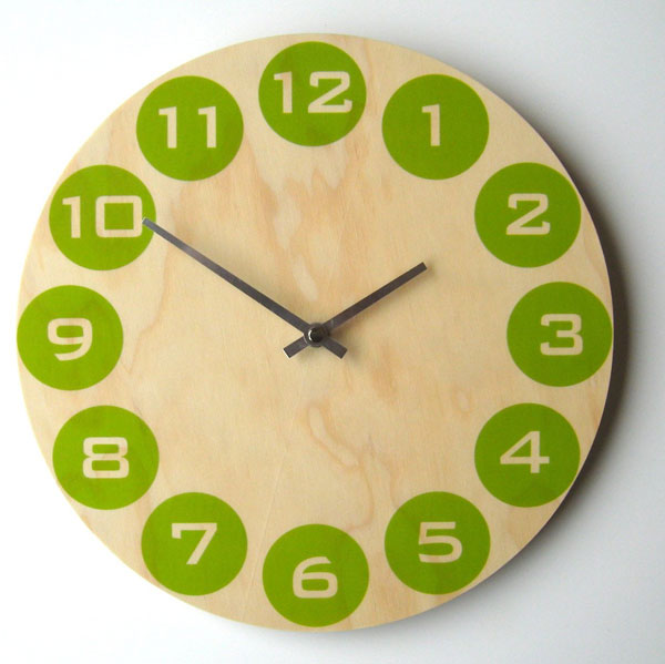 Objectify retro wooden wall clocks at Etsy