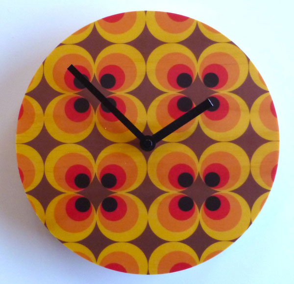 Objectify retro wooden wall clocks at Etsy