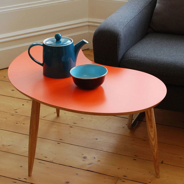 Midcentury curved top tables by Judy Clark