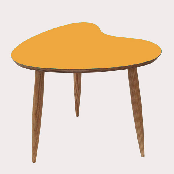 Midcentury curved top tables by Judy Clark