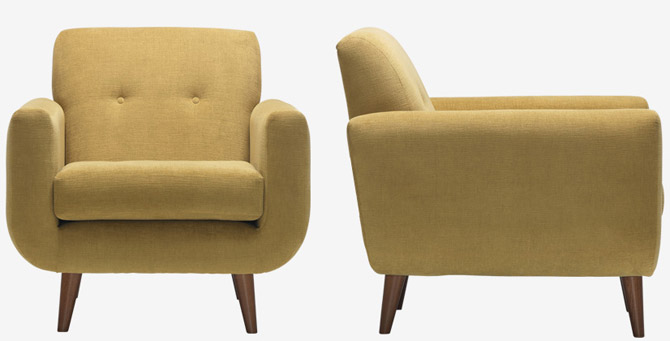 Peta midcentury-style seating range at Sofa Workshop