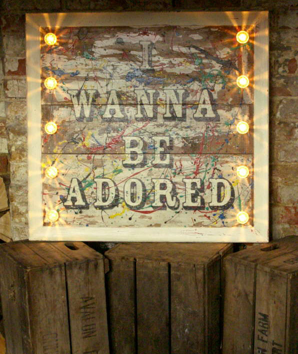 Vintage-style light up circus signs by Argent and Sable