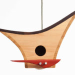 Midcentury-style birdhouses by KoolBird